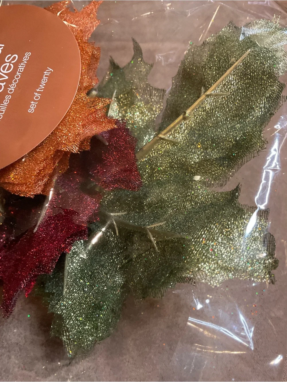 Crate & Barrel Autumnal Leaves Set